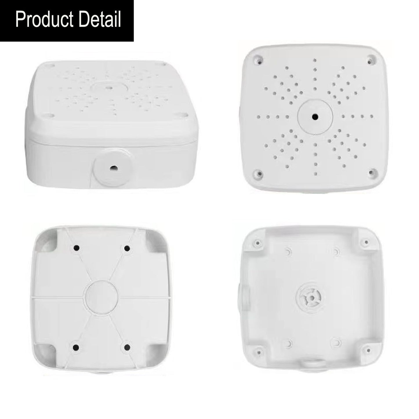 PUYREEINN Universal Dome Camera Junction Box,Security Camera Mount Bracket,CCTV IP Surveillance Cameras Holder, ABS Plastic Dome Camera Mount(1 Pack)