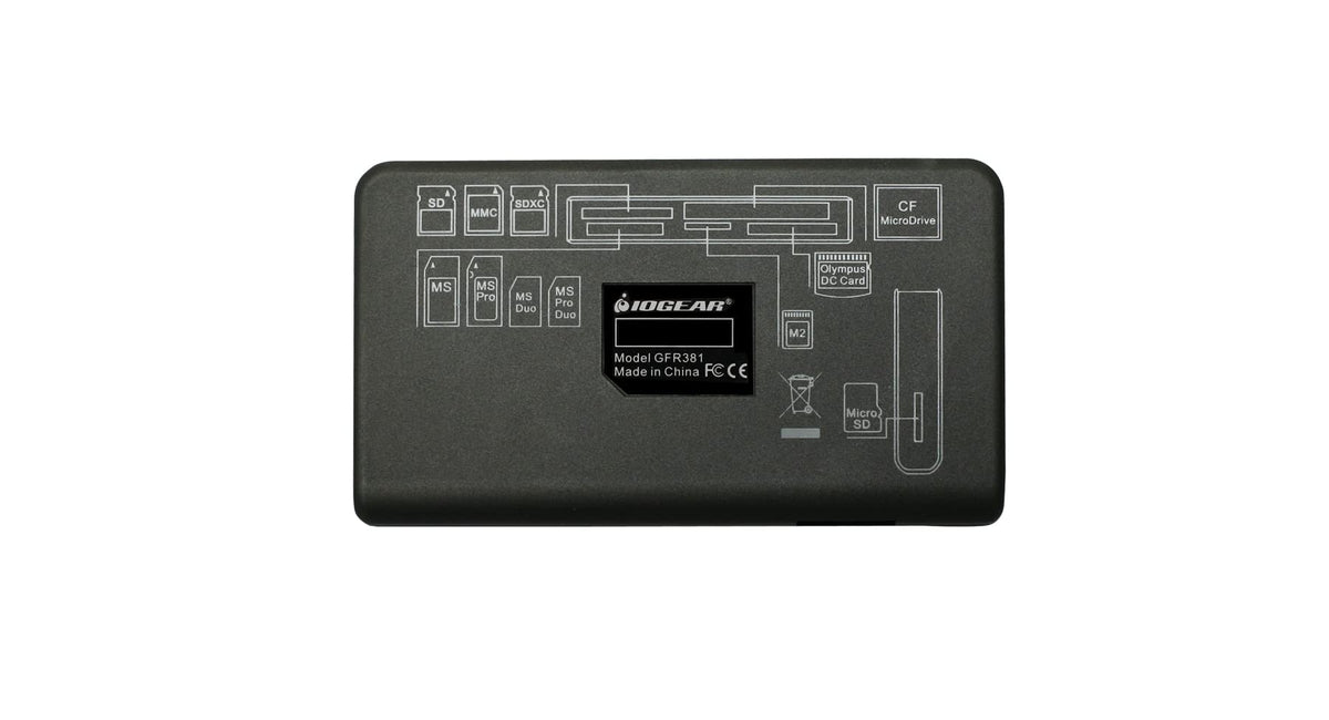 IOGEAR USB 3.0 Compact Flash Memory Card Reader - Rate Up To 5Gbps - Read 5 Cards Simultaneously - SDXC/SDHC/SD/Micro SDXC/Micro SD/Micro