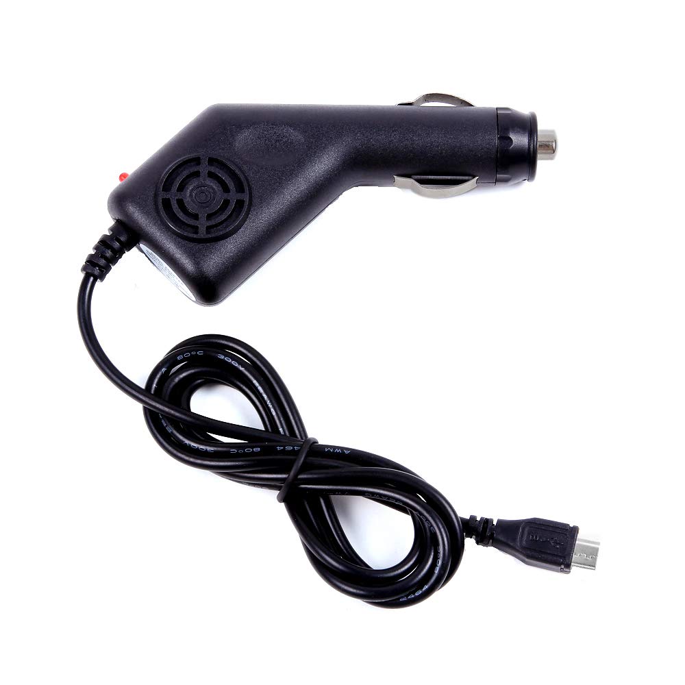 2A Car Charger DC Power Supply Adapter for Jabra Freeway Bluetooth Speakerphone, 4 Feet, with LED Indicator