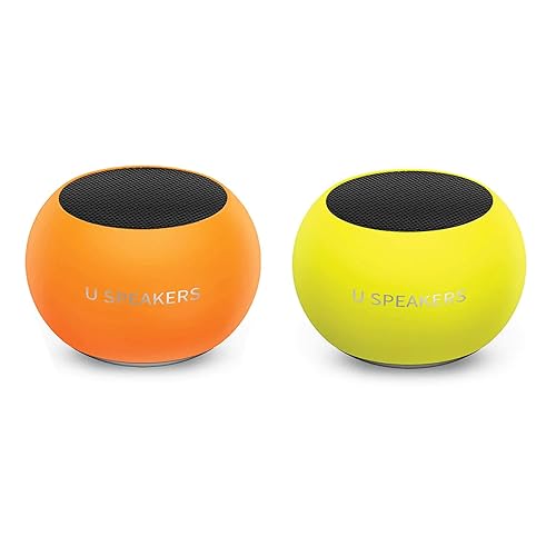 U Speakers Mini Glow in The Dark Portable Wireless Bluetooth Speaker with Magnetic Base, Mic & Selfie Remote Control Active Lifestyle Travel Home