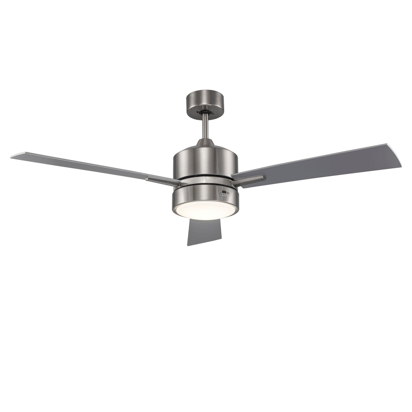 Asher Hamilton AHF-207BN Aero 52 Inch Indoor Ceiling Fan | Integrated LED Light Kit 1184 Lumens 3000K | 3 Blade Configuration | Control Included |