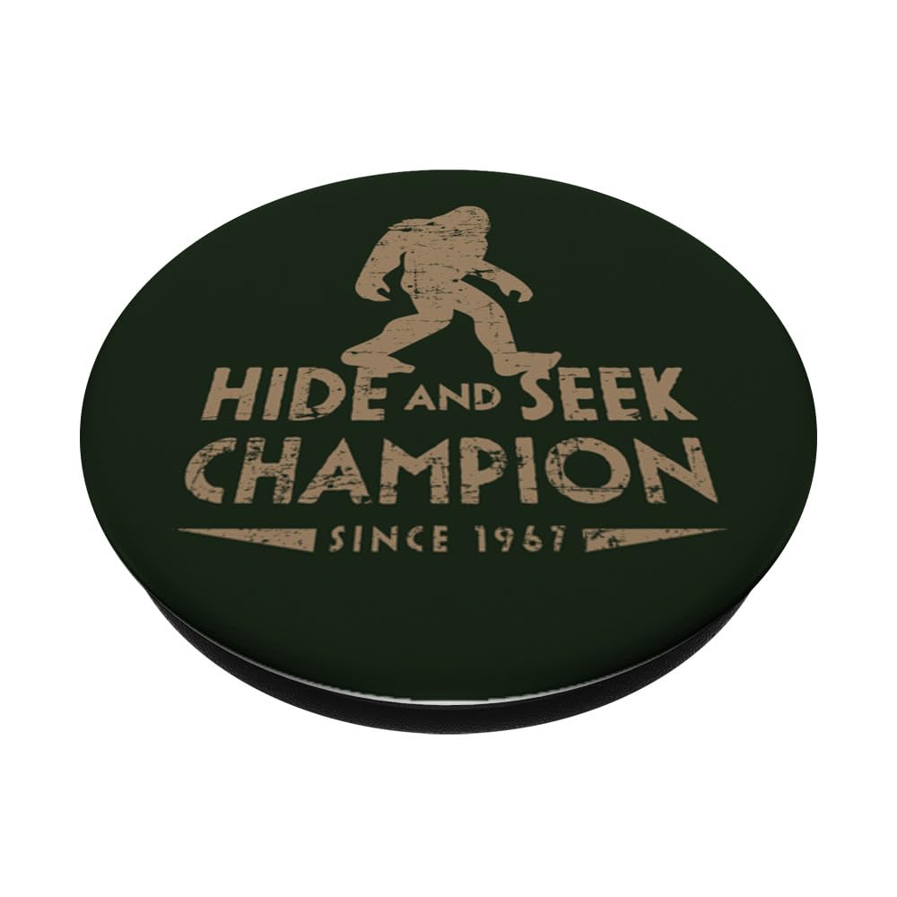 Bigfoot Hide & Seek Champion Green Sasquatch PopSockets Adhesive PopGrip