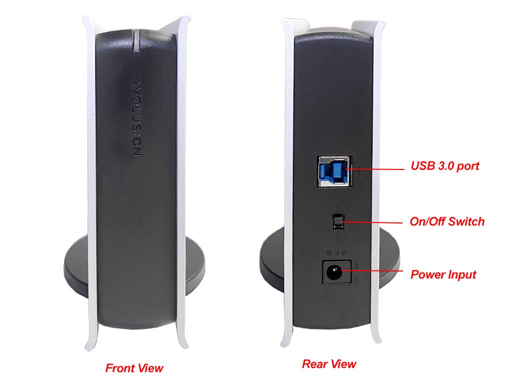 Avolusion PRO-5X Series 2TB USB 3.0 External Gaming Hard Drive for PS5 Game Console (White) - 2 Year Warranty (Renewed)
