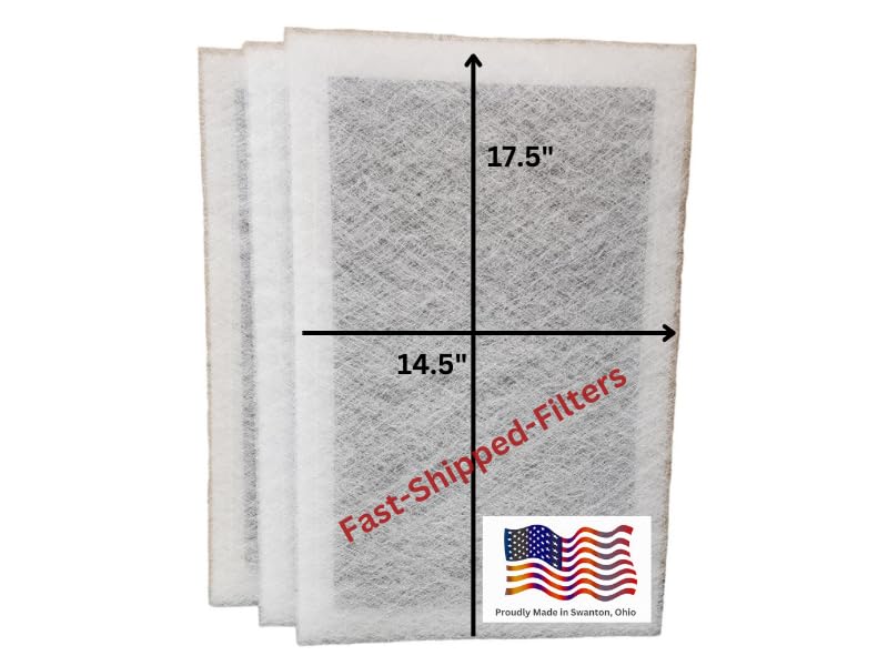 Fast-Shipped-Filters 3 Pack 16×20 Replacement Filter Pads Compatible with Perfect Air Plus Electronic Air Cleaner - Polarized Electrostatic Filters