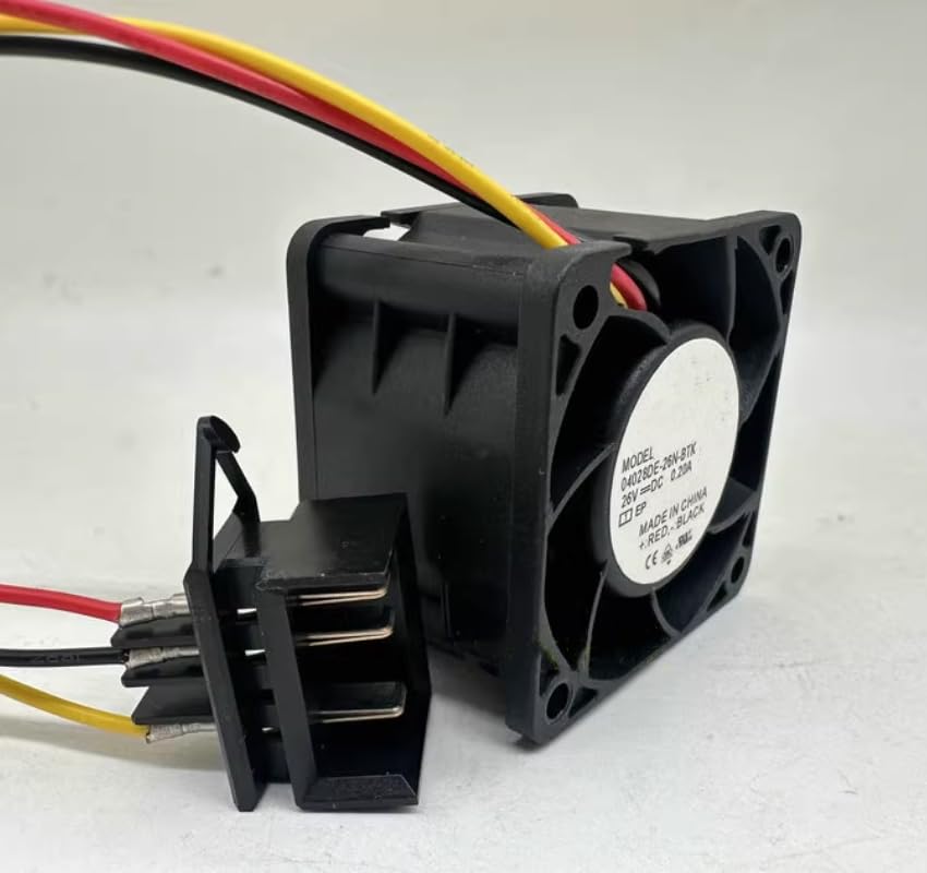 04028DE-26N-BTK DC 26V 0.20A 40x40x28mm 3-Wire Cooling Fan