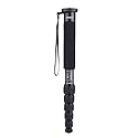Andoer C-555 155cm/5.1ft Carbon Fiber Camera Monopod Unipod Stick 6-Section with Carry Bag Max. Load 10kg/22Lbs for Nikon Canon Sony A7 Pentax