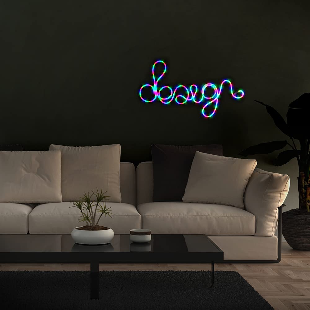 Monster 6.5 ft Multi-Color Flow Technology Neon-LED Strip, Strong Shape-it Material, Xtreme Easy Installation