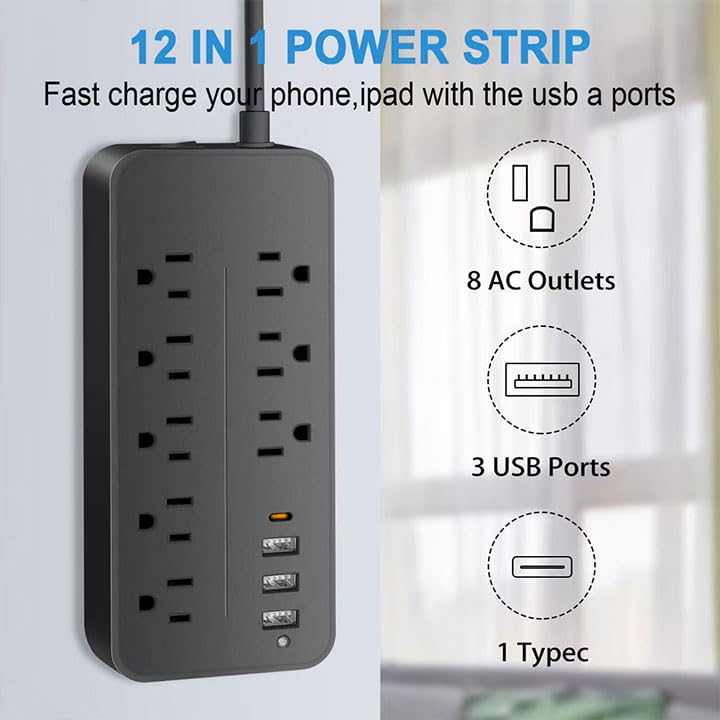 USB Charging Station harger Station Hub, USB Wall Charger has Fast Charging auto-Detection Technology Safety Guarantee for Cell Phones, Tablets