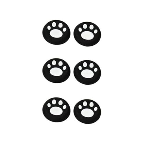 OSTENT 6 x Colorful Analog Joystick Button Protector for Sony PS4 Controller - Color White