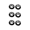 OSTENT 6 x Colorful Analog Joystick Button Protector for Sony PS4 Controller - Color White