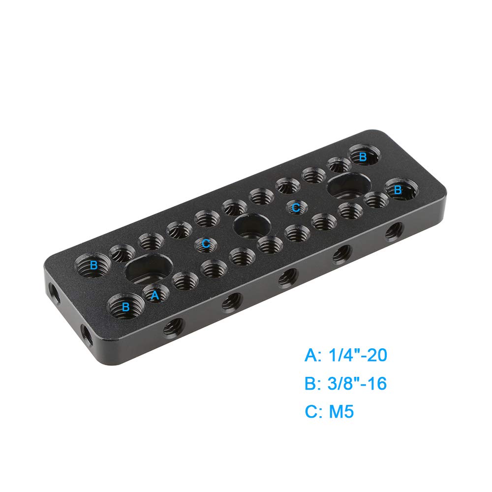CAMVATE Cheese Plate Top Plate for Blackmagic Cinema Camera BMCC DSLR SLR Camera - 1053