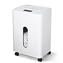 Low Noise 42dB Paper Shredder for Home, 15-Sheet Cross Cut, 30-min Runtime, CD/Credit Card Office Shredder, 6.6 Gallons Wastebasket, P-4 High