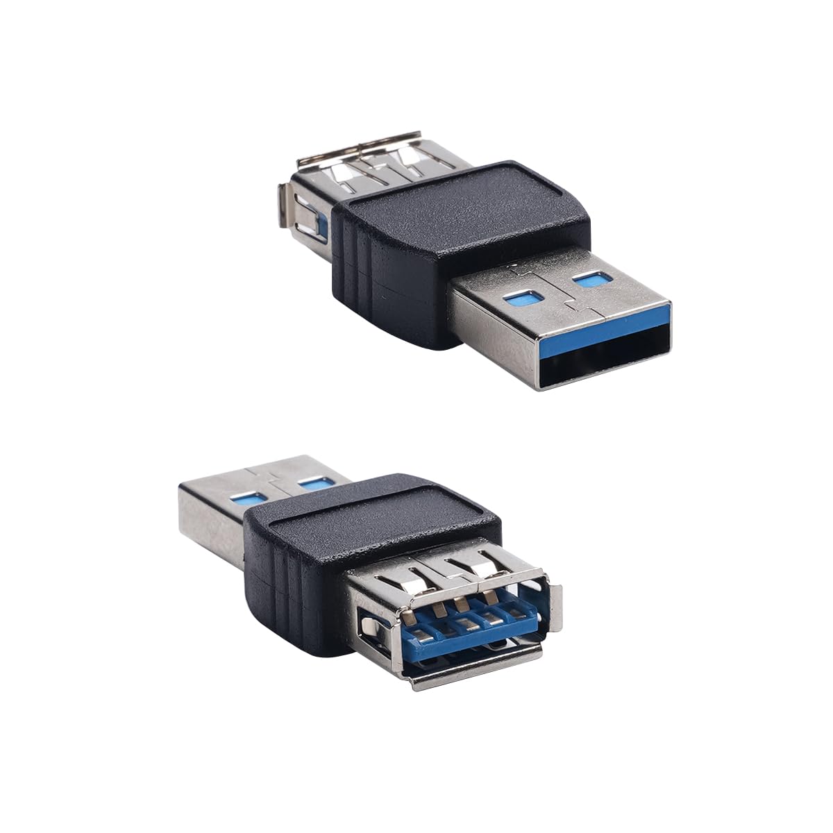 ZJKJHJY USB 3.0 Type A Adapter Superspeed 5Gbps Port Extension Connector Bridge USB Coupler Male to Female Compatible with Laptop Computer Hard Drive…
