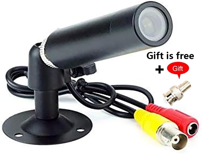 CNDST CCTV Hd 1/3 CCD 1000TVL HD 3.6mm Mini Bullet Security Camera with Bracket Indoor Outdoor Surveillance Camera