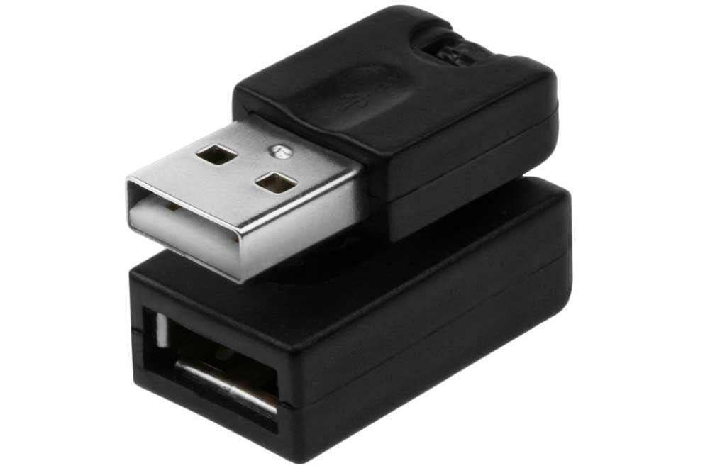 SF Cable USB A Male to Female 360 Degree Adapter