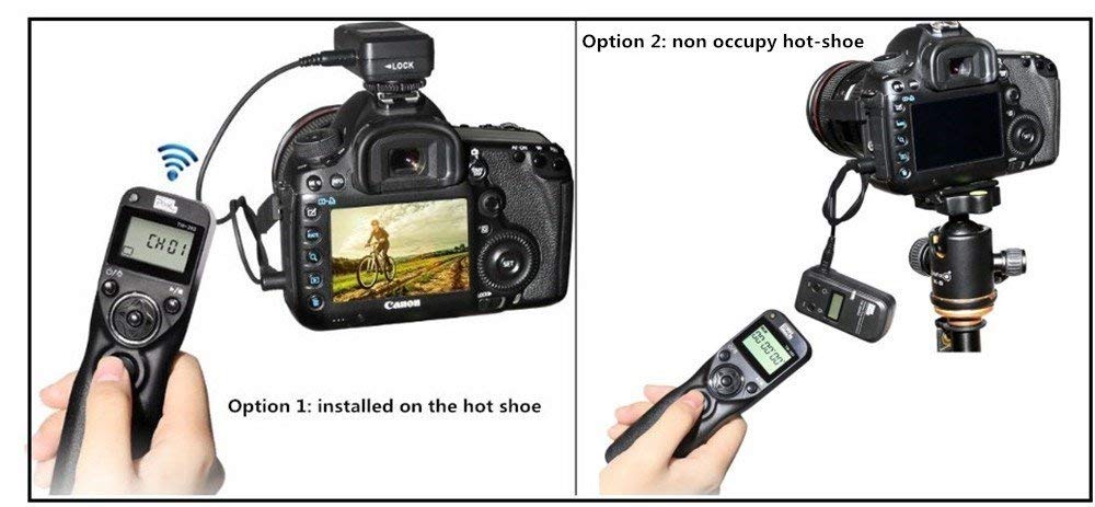 Pixel Timer Shutter Release TW283-N3 Wireless Remote Control for Canon 5D Mark III/ 5D Mark IV/ 5D 6D /7D Mark II/ 7D R5 R5C 50D 40D 30D D60 D30 1DX