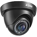 ZOSI 1080P HD Security Camera Indoor Outdoor,1920TVL 2.0MP 4-in-1 HD TVI/CVI/AHD/CVBS CCTV Camera,Weatherproof,80ft IR Night Vision,for