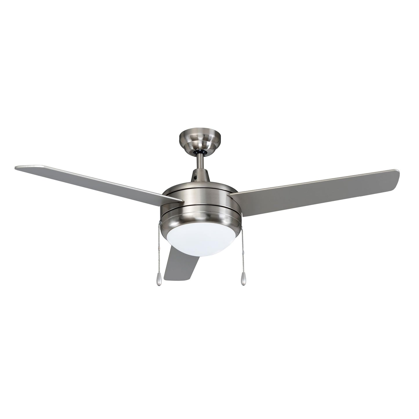 RP Lighting Contempo 50-Inch 3 Blade Indoor Ceiling Fan, Brushed Nickel