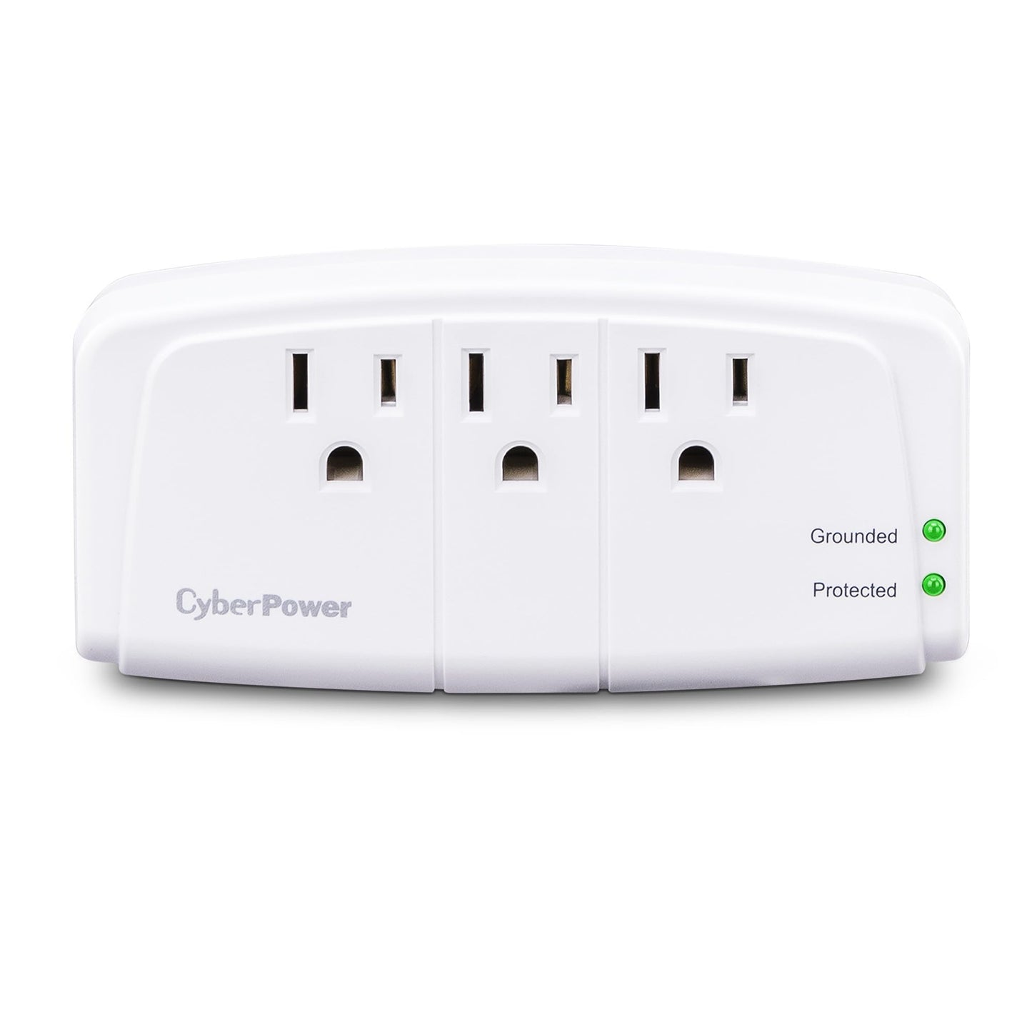 CyberPower CSB300W Essential Surge Protector, 900J/125V, 3 Outlets, Wall Tap