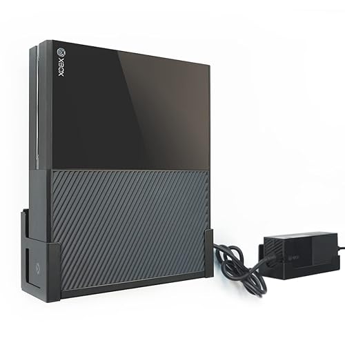 Monzlteck wall Mount for Xbox One Original | Includes Console and Power Supply Mount | Space-Saving Design | Heavy-Duty Metal Construction,Steel Wall