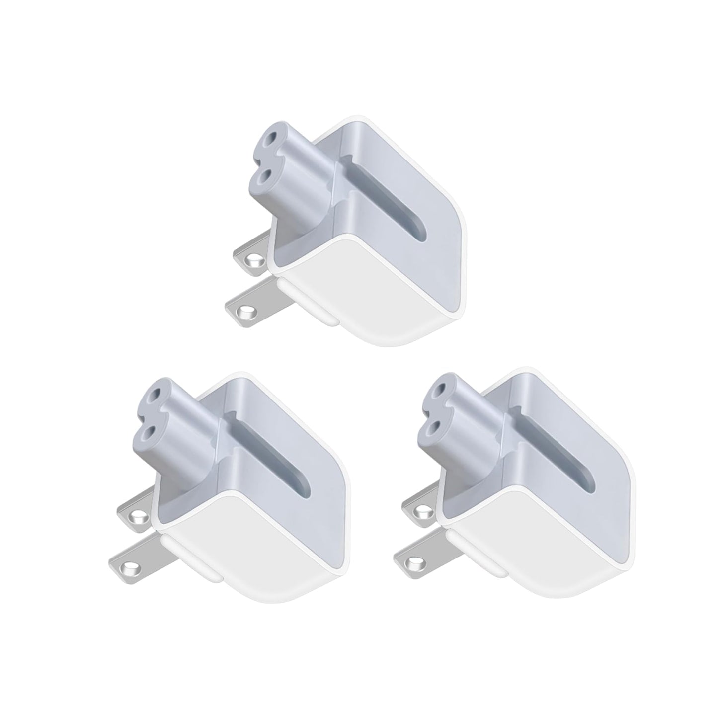 3-Pack Duck Head Wall Adapter Plug,US Standard Plug Duck Head Compatible with Mac Book/Phone/i Pod/i Book Power Adapter