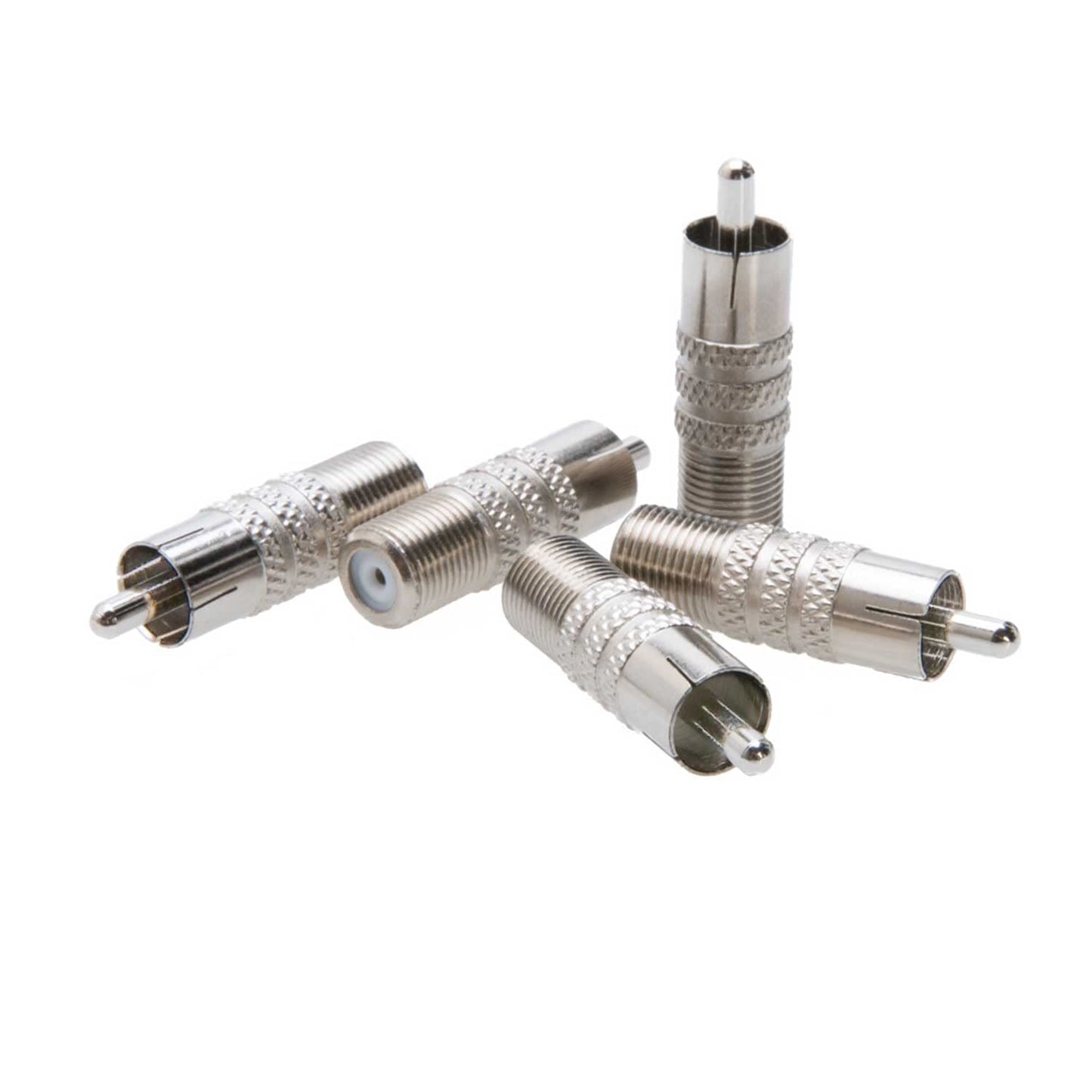 SATMAXIMUM RCA Male to F Female Coax Adapter, AV Coaxial Connector for Audio/Video Applications (20 Pack).