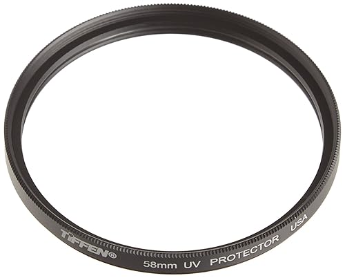 Tiffen 58UVP Slim 58mm UV Protection Filter for Camera Lens, Clear Optical Glass, Impact Resistant
