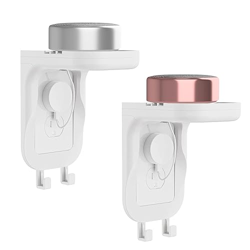 WALI Outlet Shelf Wall Holder, Fit for Duplex GFCI Decorative Outlet Shell A Space Saving for Smart Home, Speaker Mounts up to 20lbs with Cable