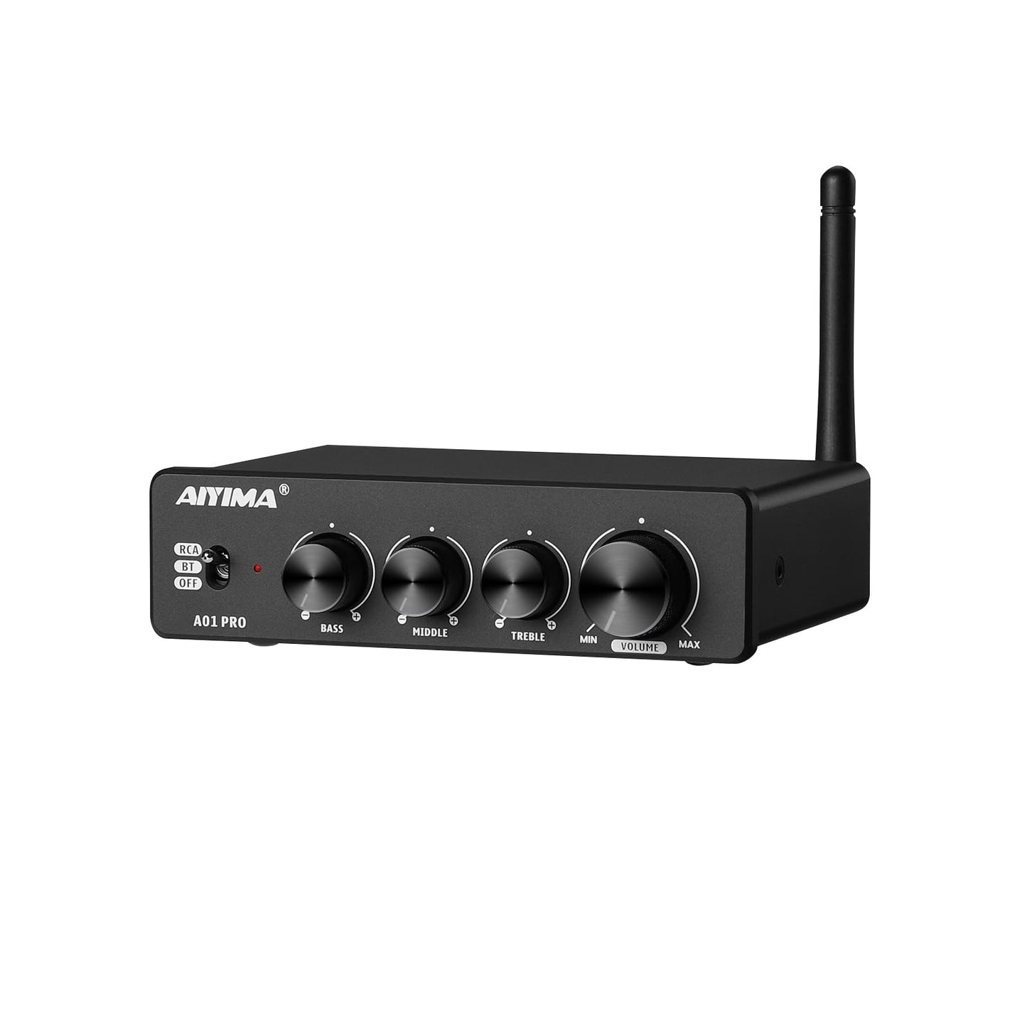 AIYIMA A01 Pro 100W x 2 Power Amplifier Bluetooth 5.1 Class D Amp TPA3116 2.0/2.1 Channel Stereo Amplifier Receiver Mini Speaker Amp with 3.5mm AUX