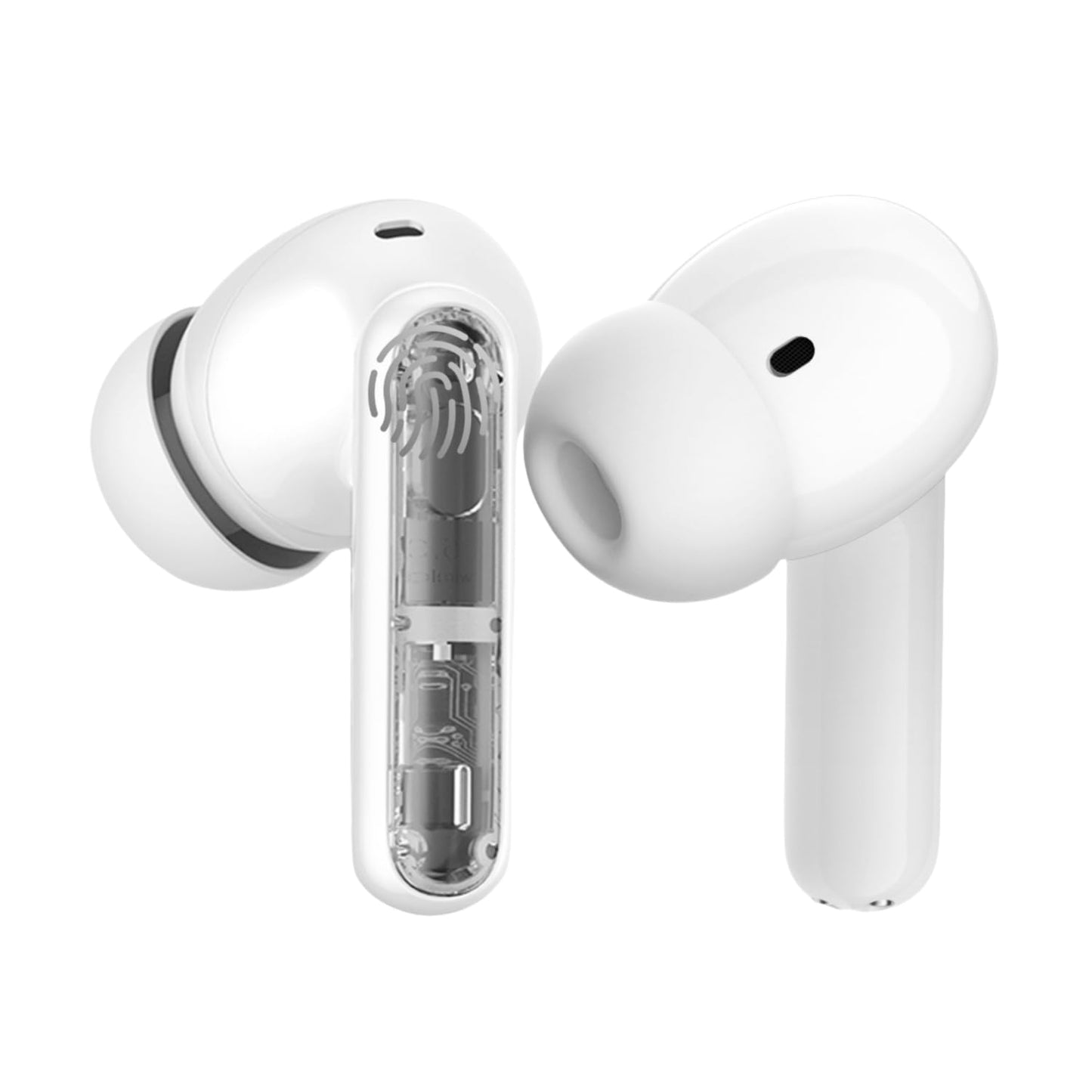 AIgetopANC Wireless Earbuds P1 PRO with Translucent Style, Bluetooth Headphones with Clear Call Mics, IPX7 Waterproof Ear Buds Deep Bass Wireless