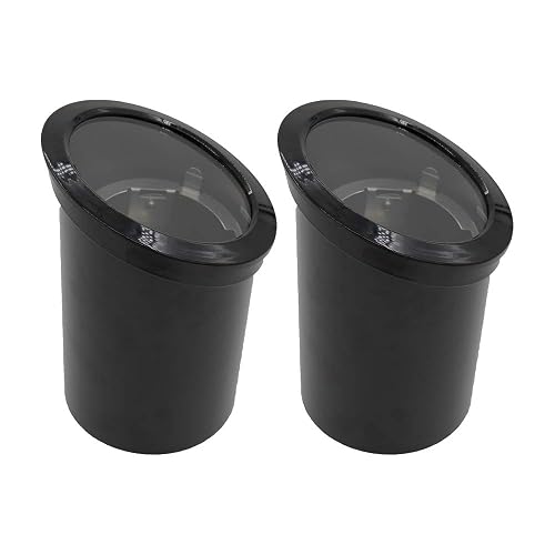 Lumina Lighting 12V Low Voltage Landscape Lighting PVC Adjustable Black Well Light for Yard,Garden,Lawn,Flower Bed or Tree Inground Light with Glass