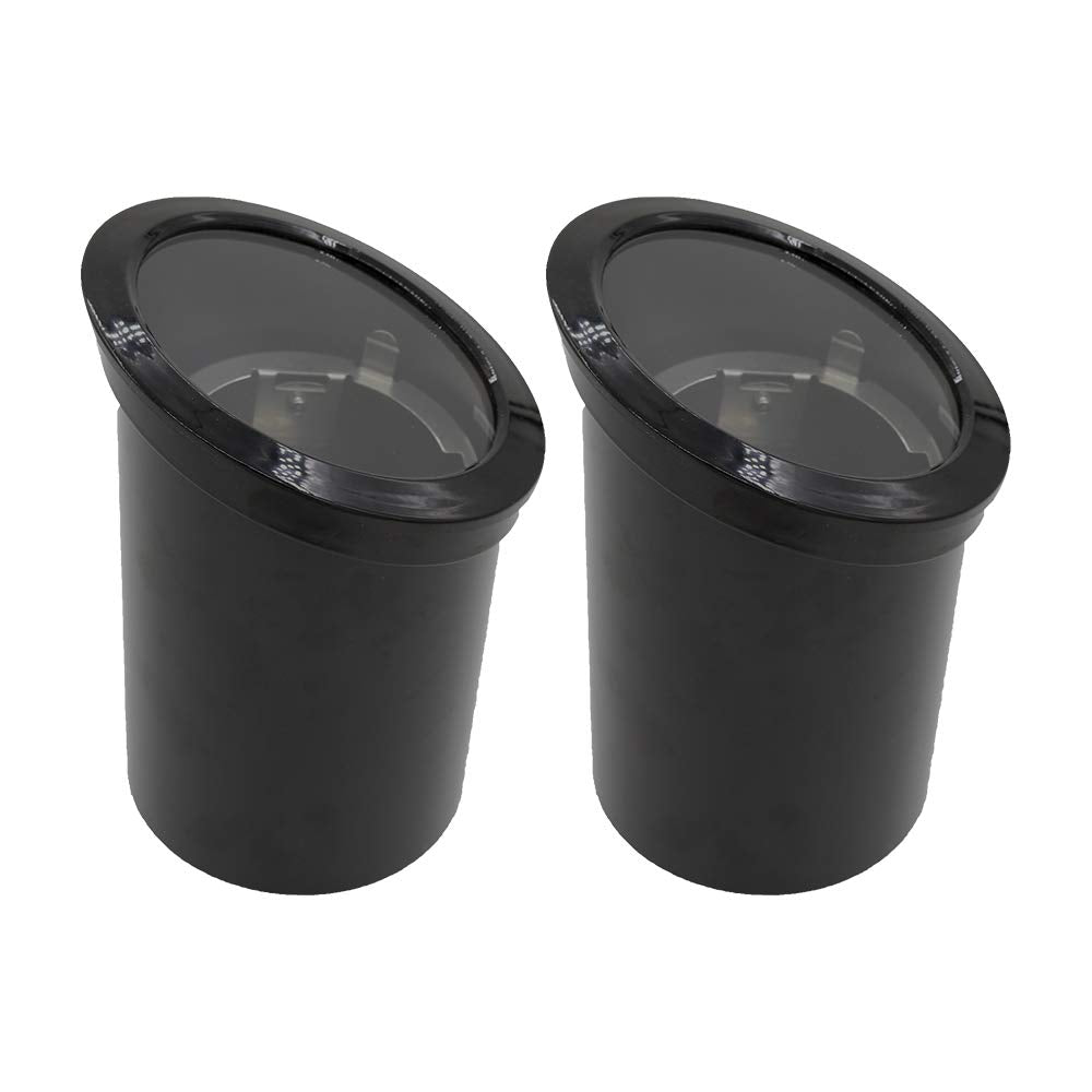 Lumina Lighting 12V Low Voltage Landscape Lighting PVC Adjustable Black Well Light for Yard,Garden,Lawn,Flower Bed or Tree Inground Light with Glass