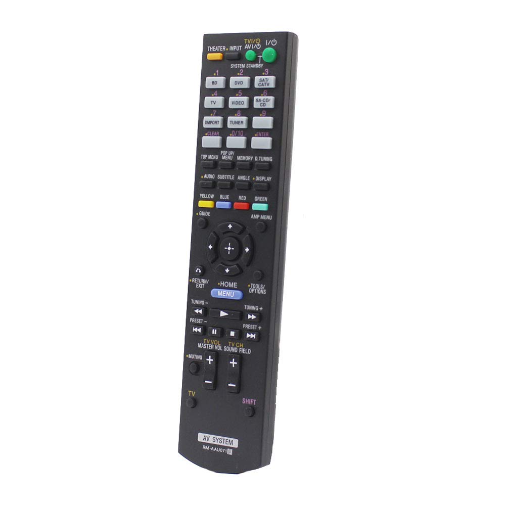 Replaced Remote Control Compatible for Sony STR-DH510 RMAAU071 148761111 STR-DH710 HTSS370HP Audio/Video AV Receiver Home Theater System