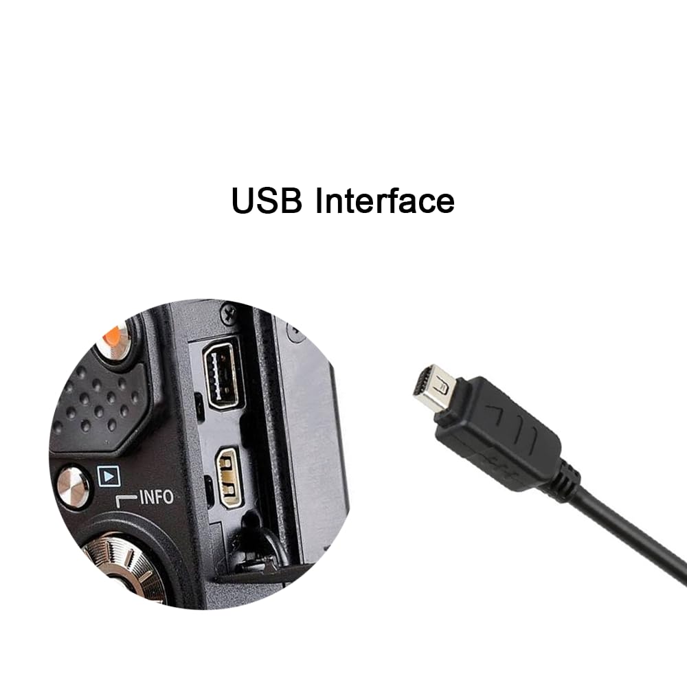 USB Camera Data/Charge Cable Cord Replacement CB-USB5/USB6/USB8 Battery Charger for Olympus TG Series TG 830 TG860 TG-2, TG-310, TG-320, TG-610, C-170