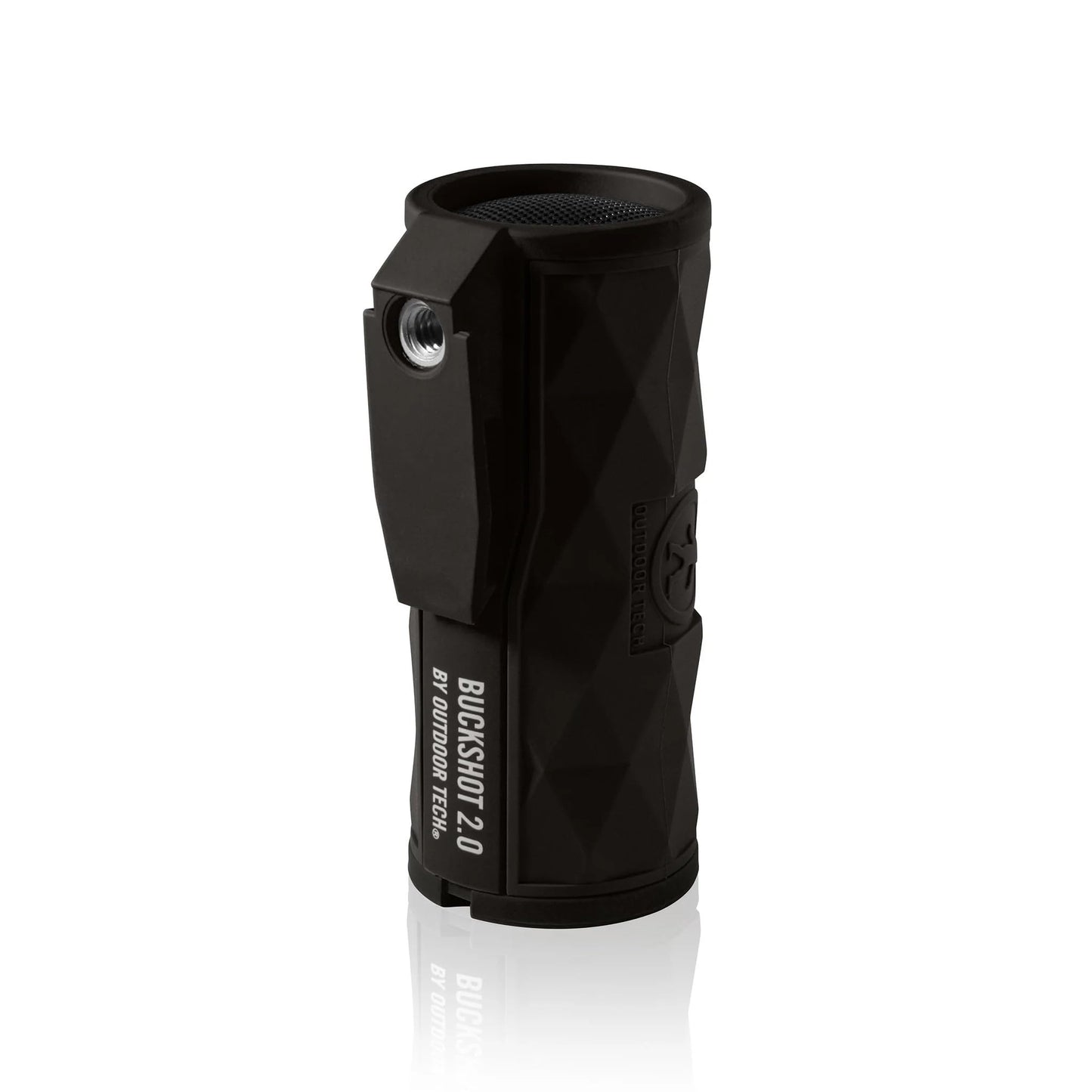 Outdoor Tech Buckshot 2.0 Bluetooth Speaker, Black - Portable Wireless Speaker, Rugged Waterproof IPX6 - Perfect for Biking, Boats, Camping, Hiking