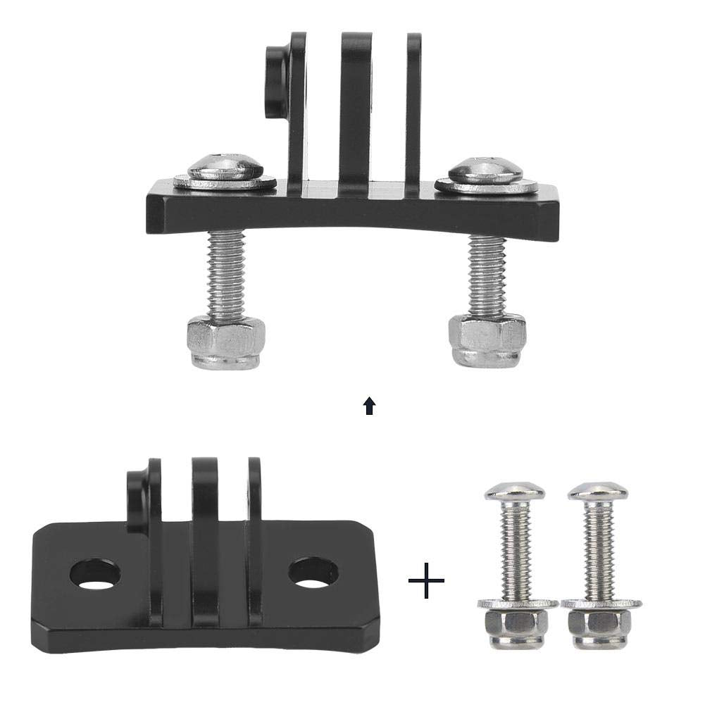 Serounder Skydiving Helmet Fixed Base Holder Adapter Mounts for 7/6/5/4/for/for XiaoYi/for OSMO Action Cameras(Black)