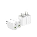 4 Pack USB C Charger Block, Dual Port Type C Wall Charger Fast Charging 20W Power Adapter Cube for iPhone 14/14 Pro/14 Pro Max/14 Plus/13/12/11