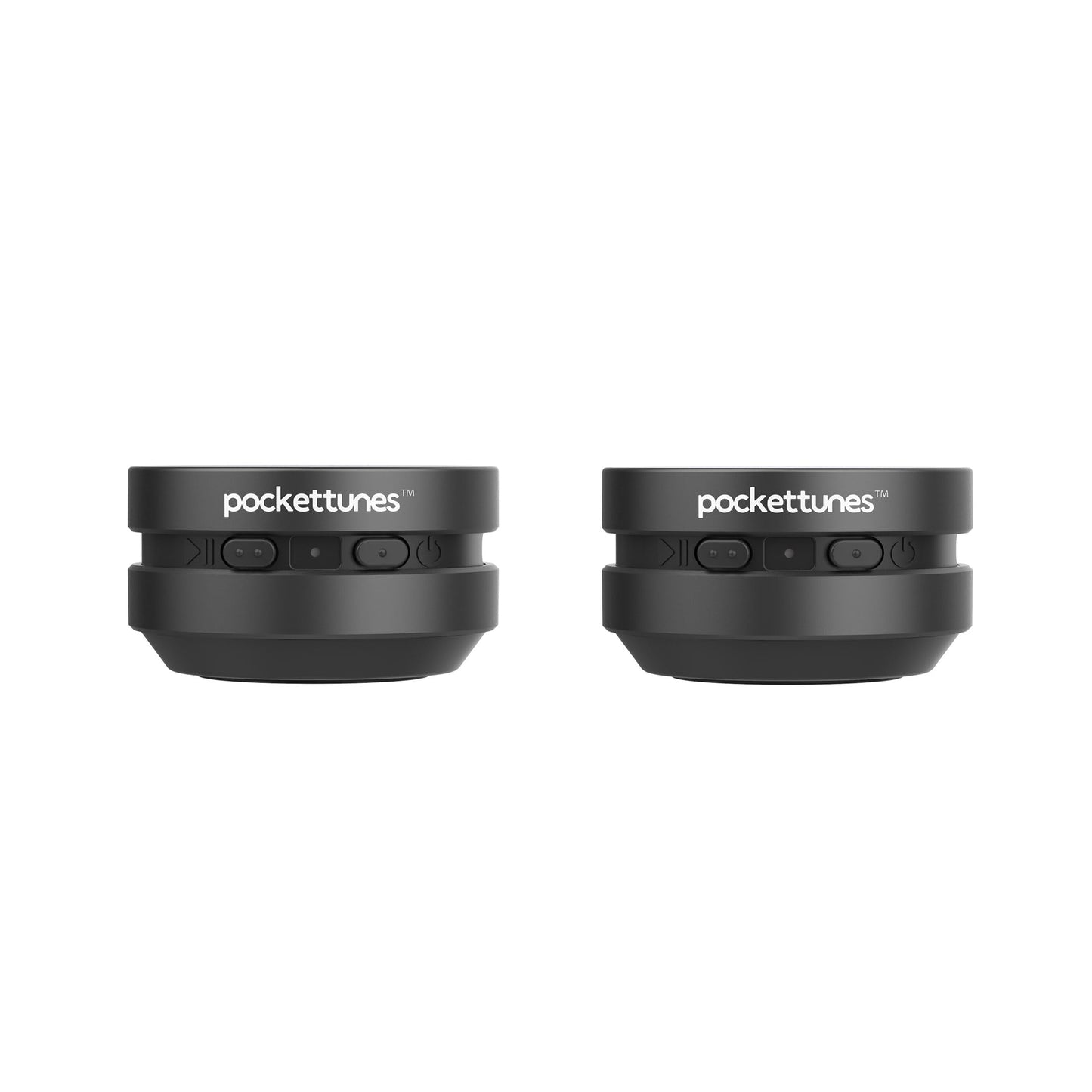 PocketTunes Bone?Conduction Bluetooth Speakers - 2?Pack Mini Wireless Speakers, Surface?Amplifying Sound, True Wireless Stereo, USB?C Rechargeable