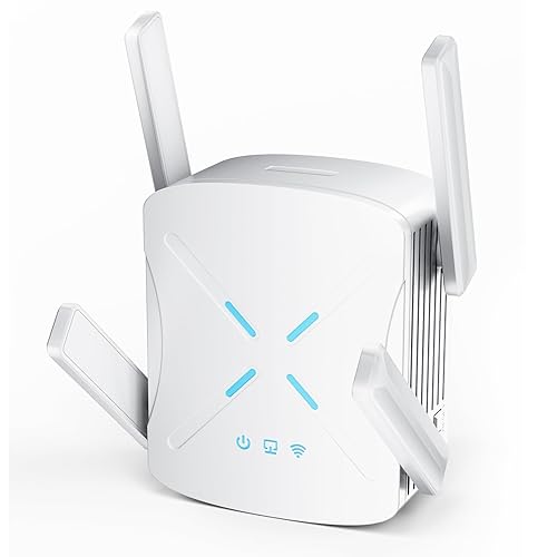 2026 WiFi Extender, New Gen Wi-Fi 6 Signal Booster Range up to 18,888 sq.ft for Home, Dual-Band Internet Extender WiFi Booster w/Gigabit Ethernet