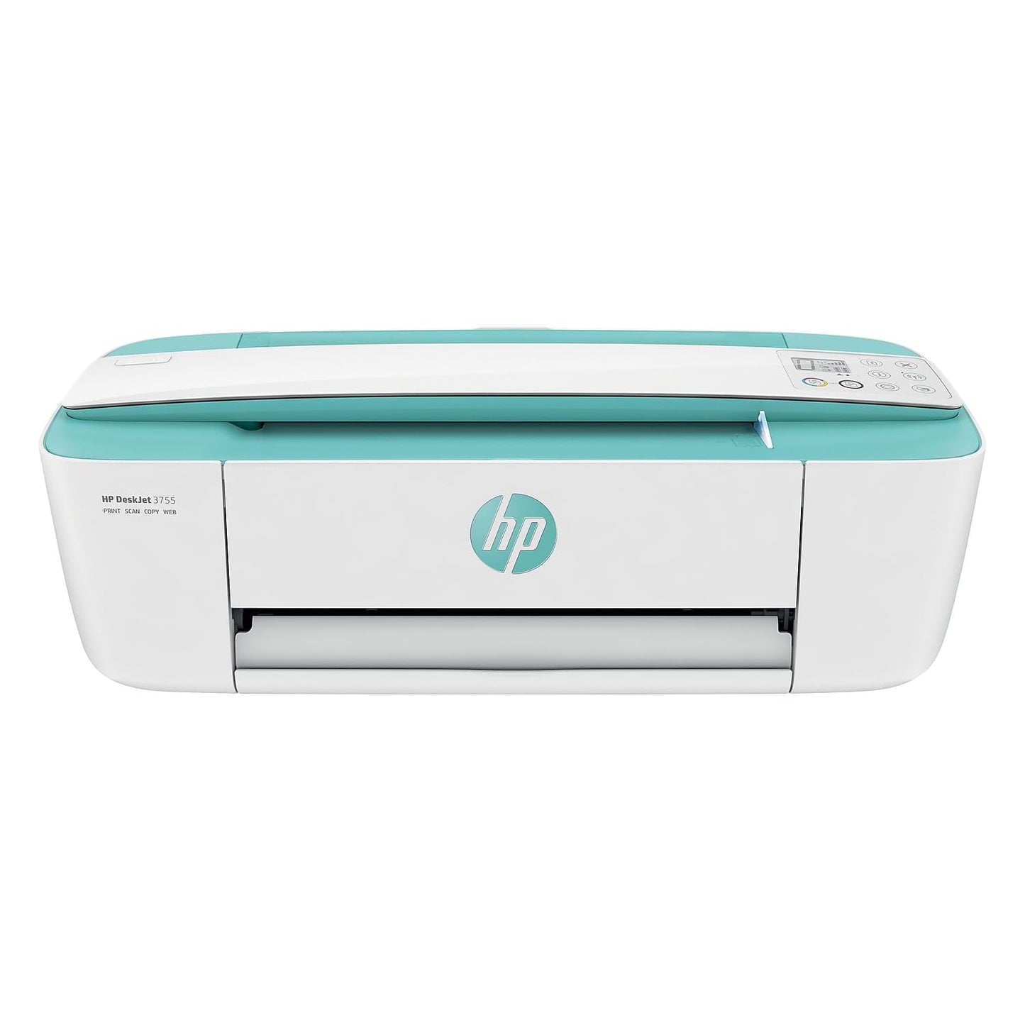HP DeskJet 3755 Compact All-in-One Wireless Printer, Instant Ink, Works with Alexa - Seagrass Accent (J9V92A)