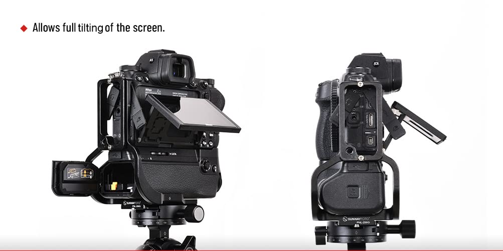 SUNWAYFOTO PNL-Z6IIGN L Plate for One Piece L-Plate for Nikon Z6II Z7II with Battery Grip MB-N11 Arca Compatible