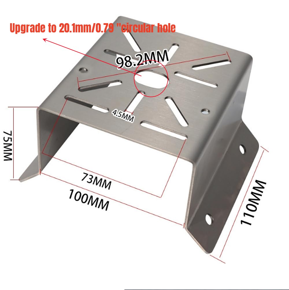 Coolotic CCTV Security Camera Corner Mount Bracket, Stainless Steel Wall Corner Adapter Mount Bracket for Universal PTZ Security Camera Mounting