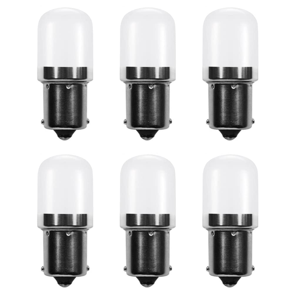 Makergroup 1141 BA15s Bayonet LED Bulbs 12V, Weatherproof 1156 S8 Landscape Light Bulb, 1W Warm White Color 2700K for RV and Outdoor Lighting Path