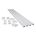 Legrand Wiremold Cable Management Kit, CordMate II, Cord Organizer and Hider, Cord Cover, Concealer, and Protector for Wall, Medium Capacity, CMK50
