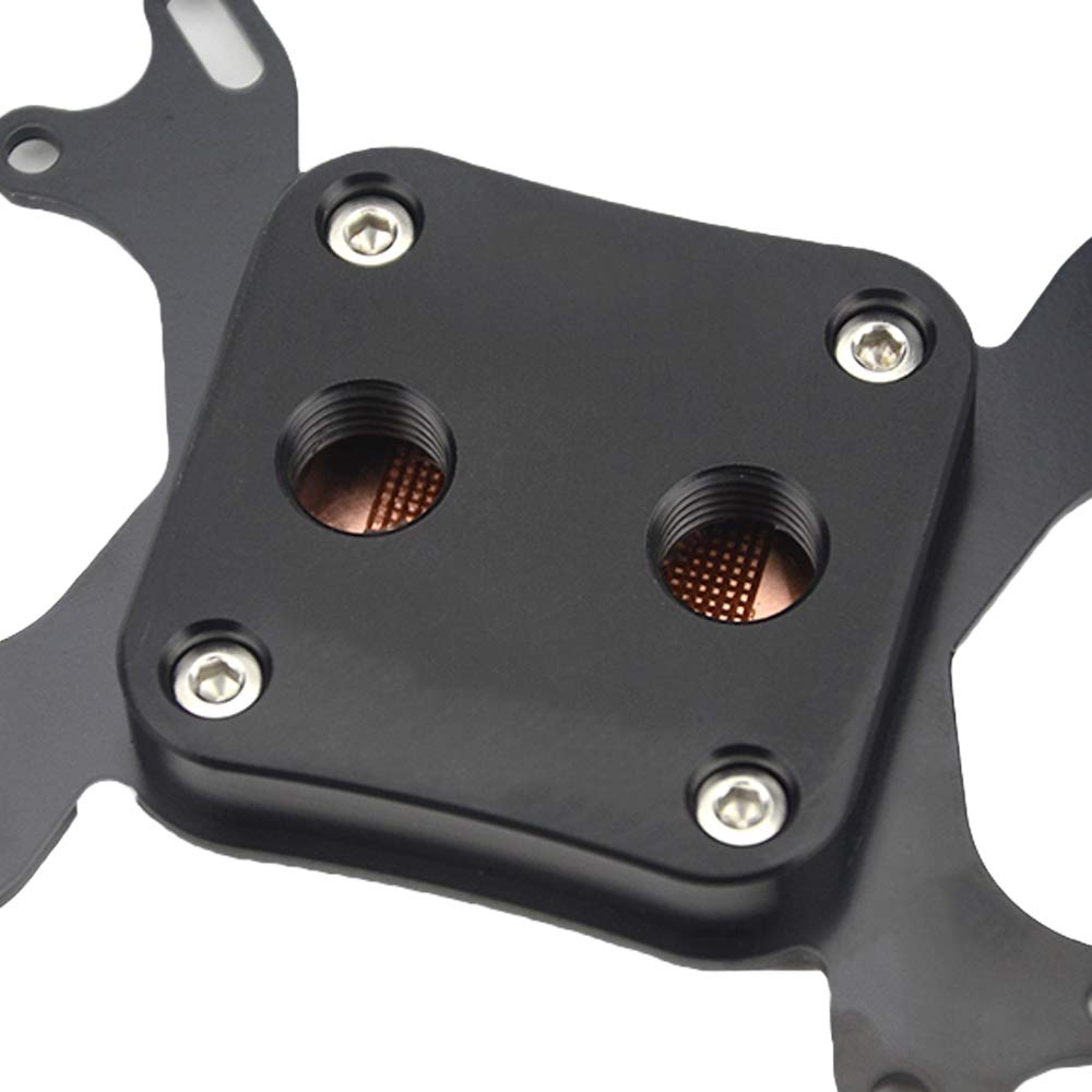 BXQINLENX Professional Universal CPU Water Cooling Block for Intel/AMD Water Cool System Computer Black