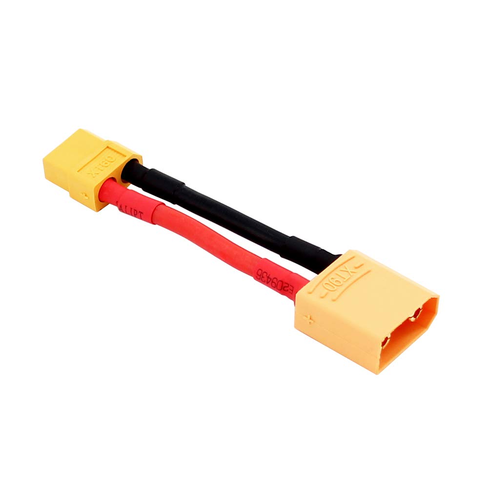 OliYin 3pcs XT90 Male to XT60 Female Connector Converter Adaptor with 12awg 1.96inch 5cm Cable(Pack of 3)