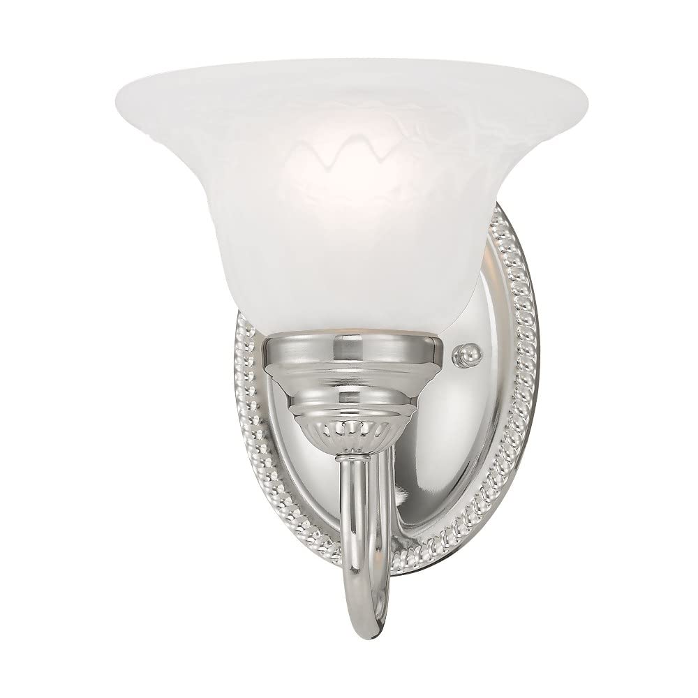 Livex Lighting 1531-01 Edgemont 1-Light Bath Light, Antique Brass