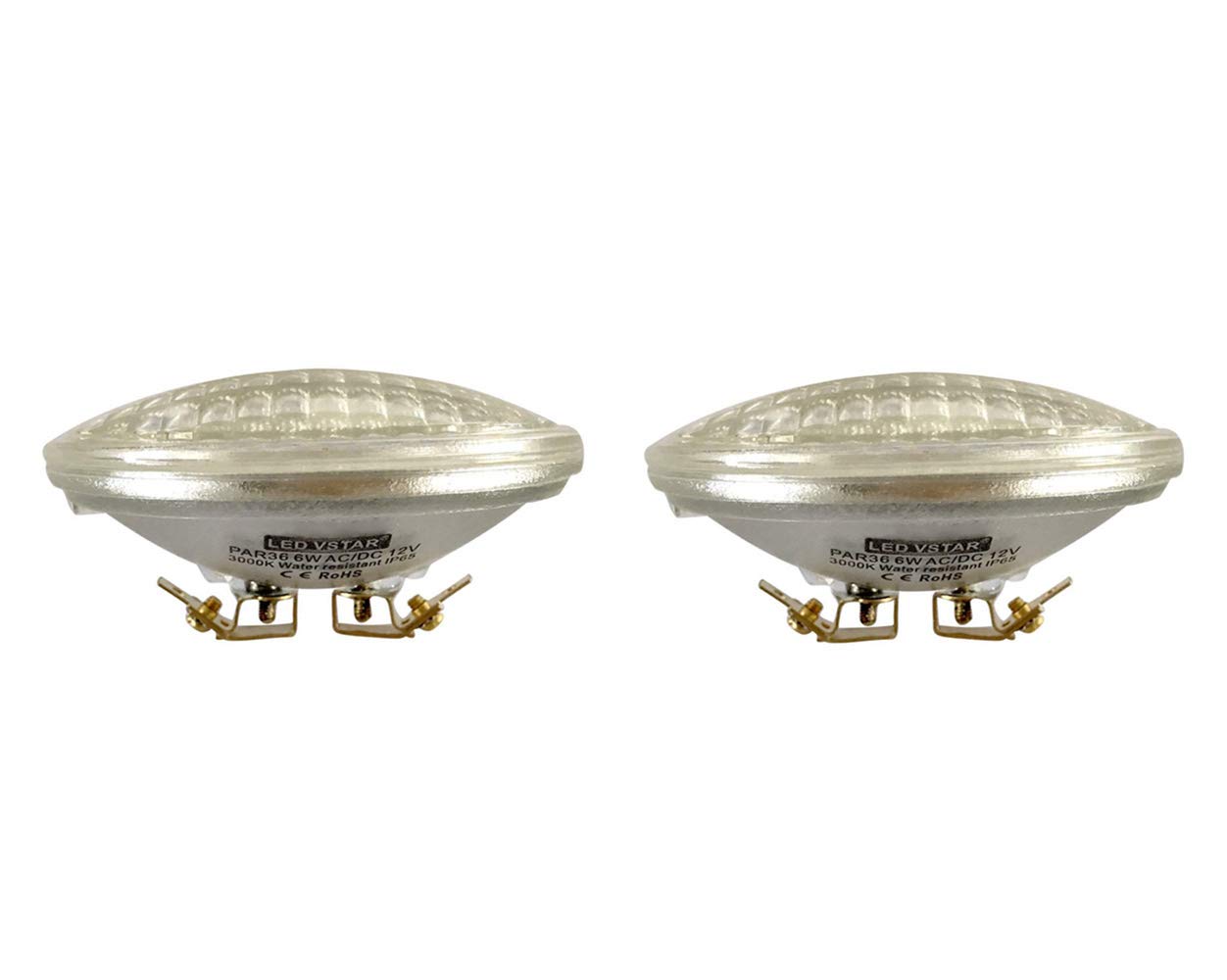 VSTAR® PAR36 LED Landscape Bulb,12v 6w,650 lm,3000K,35W Halogen Eq. 2 Packs