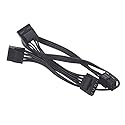 for Corsair Modular Power Supply 6 Pin Male to 3X 4 Pin Molex Female Hard Drive Power Adapter Cable for BTC Mining Riser Card 20-in