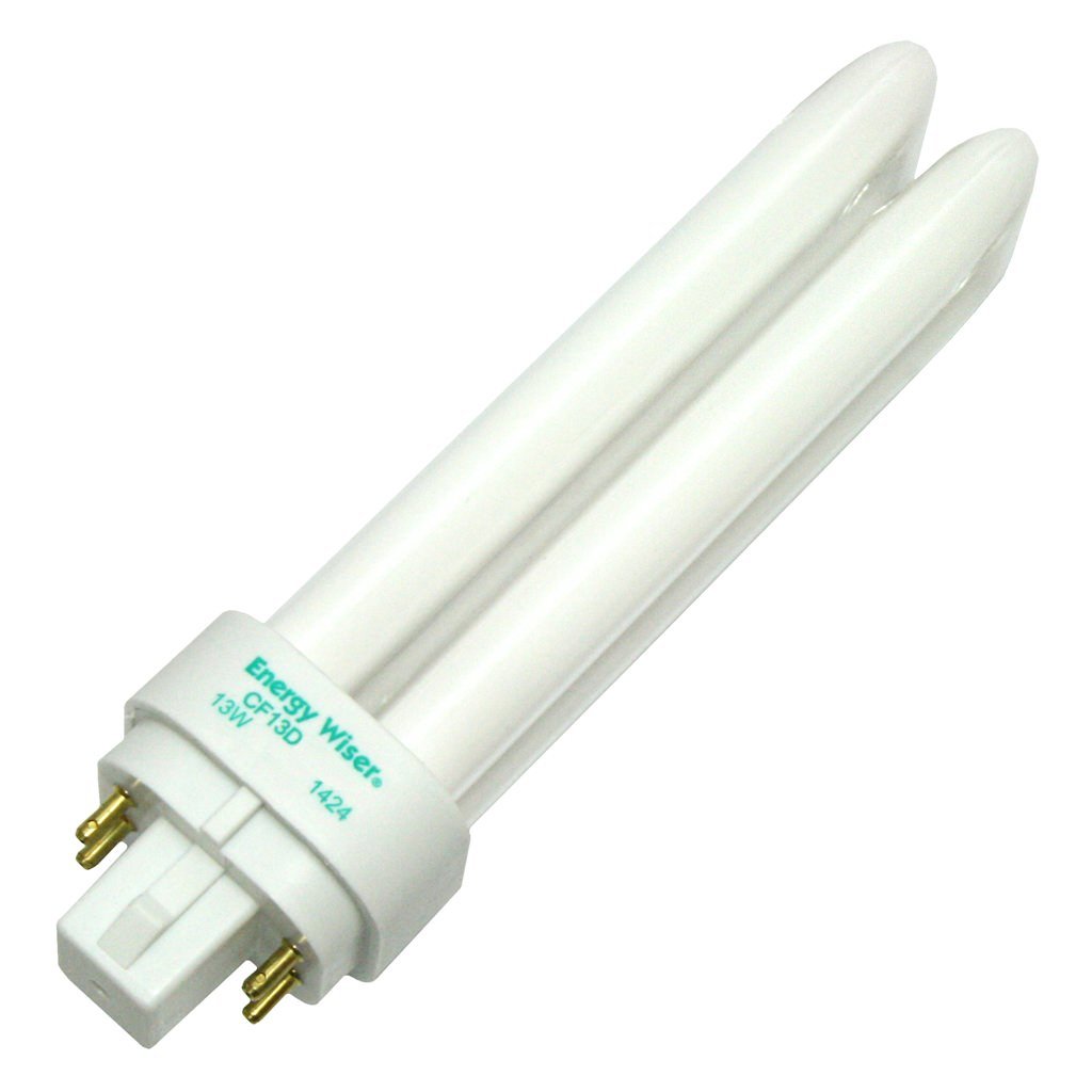 Bulbrite CF13D830/E 13W Dimmable Quad 4-PIN 830K Compact Fluorescent Light Bulb, Soft White